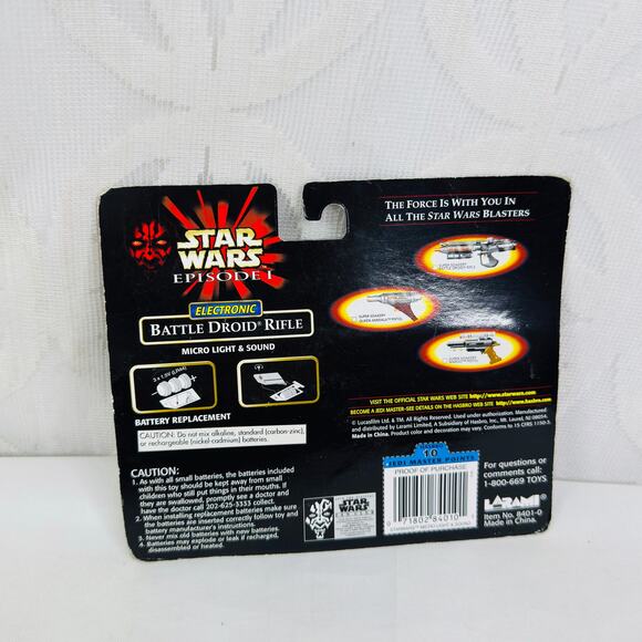 Star Wars Episode 1 Electronic Battle Droid Rifle with Light Sound Working - Picture 3 of 6